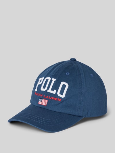 Polo Ralph Lauren Teens Baseballpet met labelstitching Marineblauw - 1