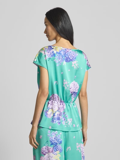 Marc Cain Blusenshirt aus Satin mit tailliertem Schnitt Gruen 5