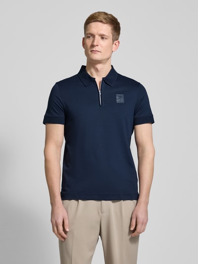 JOOP! Collection Poloshirt mit kurzem Reißverschluss Modell 'Brizio' Marine 4