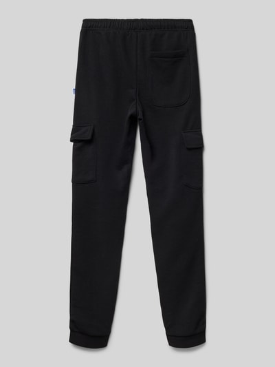 Jack & Jones Regular Fit Sweatpants mit Cargotaschen Modell 'GORDON' Black 3