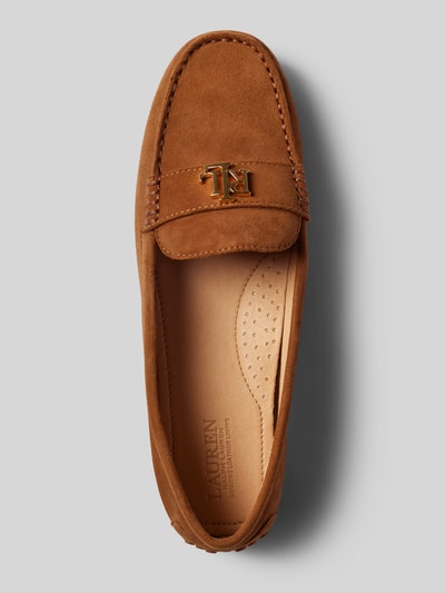 Lauren Ralph Lauren Loafers mit Logo-Applikation Modell 'BARNSBURY' Camel 4