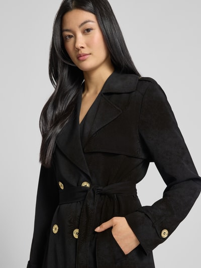 MICHAEL Michael Kors Trenchcoat mit Bindegürtel Modell 'DRAPEY' Black 3