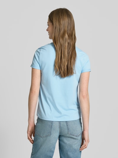 Vero Moda Regular Fit T-Shirt aus reiner Baumwolle Modell 'PAULA' Hellblau 5