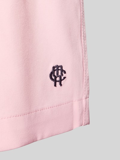 Produktfoto, Badehose mit elastischem Bund und Tunnelzug von MCNEAL in Rosa, Material-Mix mit Stretch-Anteil, Regular-Fit, Detailaufnahme