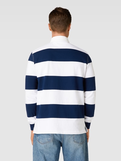Polo Ralph Lauren Poloshirt mit Label-Stitching Modell 'RUGBY' Marineblau 5