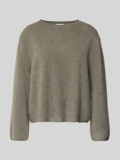 Marella Gebreide pullover van een mix van katoen en kasjmier, model 'NANTI' Olijfgroen - 2