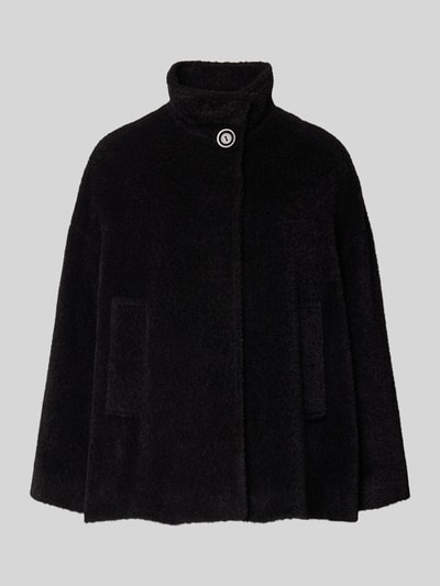 ICONS Cinzia Rocca Jacke aus Schurwoll-Alpaka-Mix mit Stehkragen Black 2