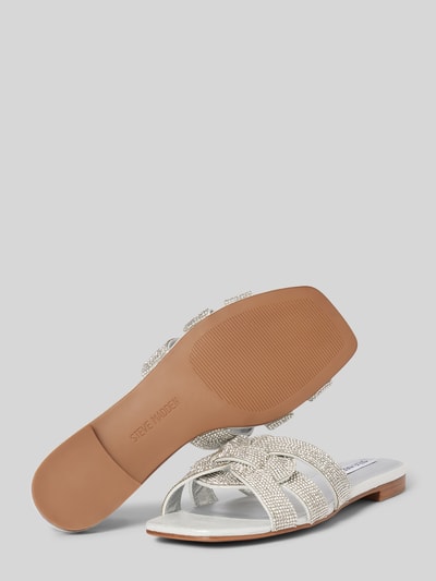 Steve Madden Slides mit Strasssteinbesatz Modell 'VCAY-R' Silber 4