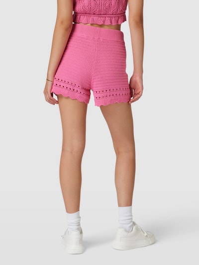 Gina Tricot Strickshorts mit elastischem Bund Modell 'Sadie' Pink 5