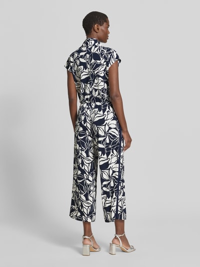 Betty Barclay Jumpsuit mit Schalkragen und Kappärmeln Marine 5