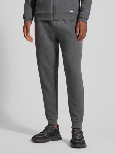 BOSS Relaxed Fit Sweatpants aus Baumwoll-Mix Modell 'HERITAGE' Anthrazit 4