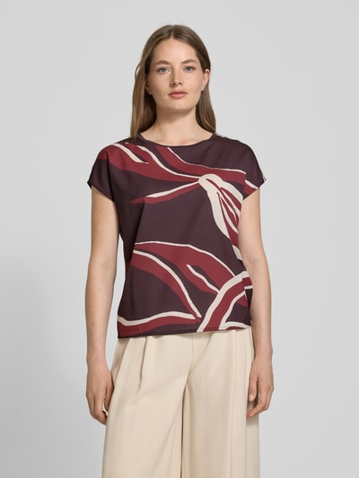 OPUS T-shirt met ronde hals, model 'Sopika' Donkerbruin - 4