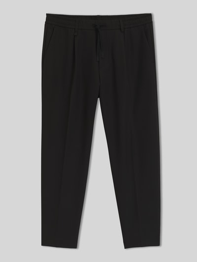 BOSS Green Taps toelopende plooibroek met half-elastische tailleband model 'CONVERT-PLEAT' Zwart - 2