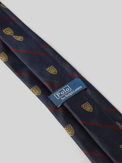 Polo Ralph Lauren Zijden stropdas met labeldetail aan de achterkant Marineblauw - 2