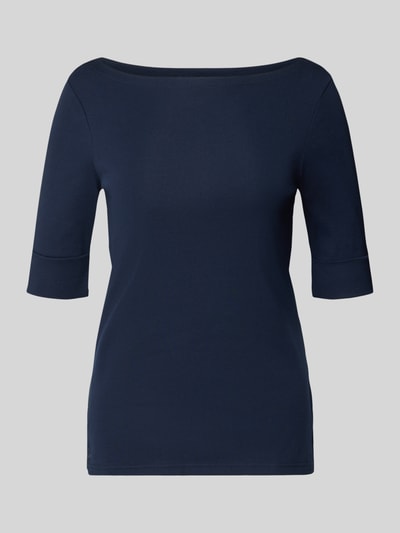 Lauren Ralph Lauren T-Shirt mit U-Boot-Ausschnitt Modell 'JUDY' Dunkelblau 2