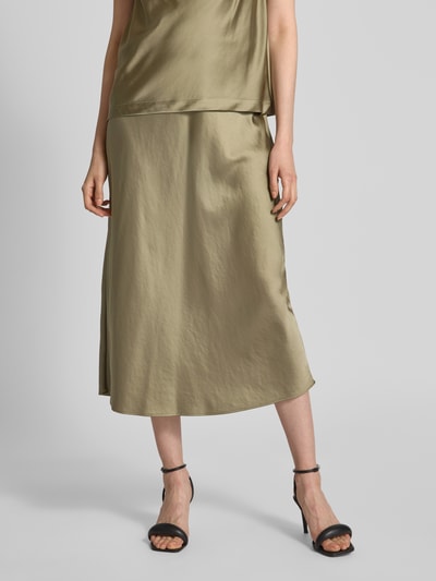 s.Oliver BLACK LABEL Regular Fit Midi-Rock mit elastischem Bund Khaki 4