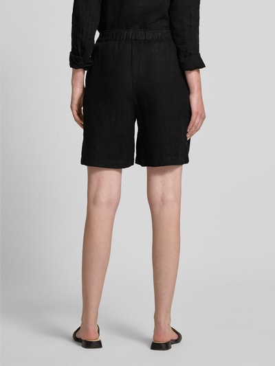 MOS MOSH Regular Fit Leinenshorts mit elastischem Bund Modell 'Emmie' Black 5