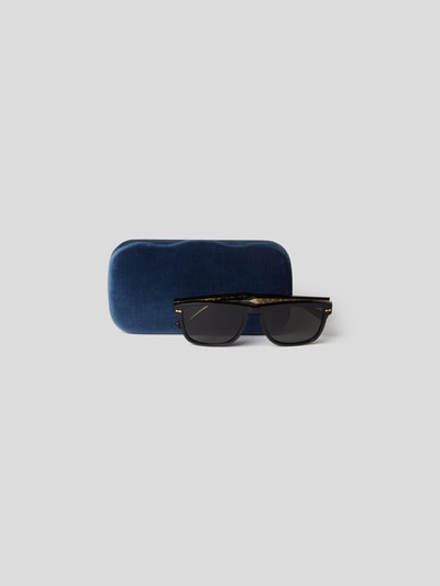 Gucci Unisex Sonnenbrille mit Label-Details Schwarz 6