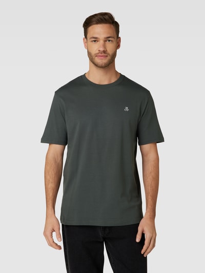 Marc O'Polo T-Shirt mit gerader Passform und Rundhalsausschnitt Black 4