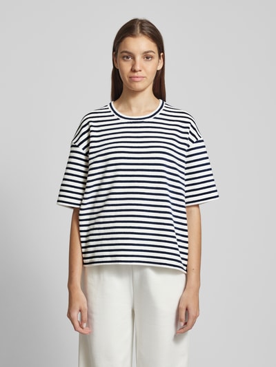 Marc O'Polo Denim Oversized T-shirt met labeldetail Offwhite - 4