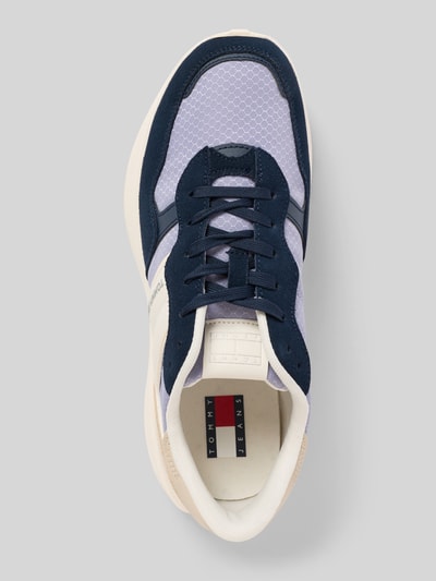 Tommy Jeans Lage sneaker met labeldetail en vetersluiting Donkerblauw - 3