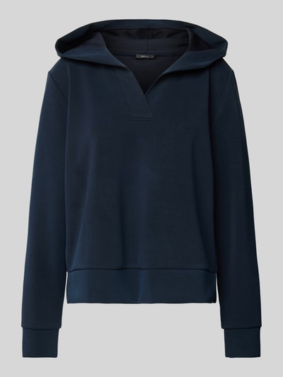 OPUS Hoodie mit V-Ausschnitt Modell 'Gerwa' Dunkelblau 2