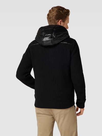 BOSS Strickjacke mit Kapuze Modell 'Merito' Black 5