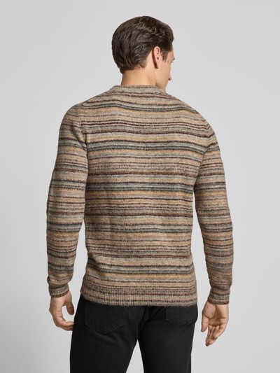 MCNEAL Regular Fit Strickpullover mit Woll-Anteil Hellbraun 5
