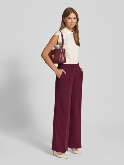 Selected Loose Fit Bundfaltenhose mit seitliche Eingrifftaschen Modell 'TINNI' Pflaume 1