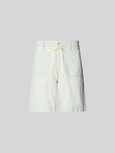 Produktfoto, Shorts mit aufgesetzten Taschen von Kenzo aus reiner Baumwolle im Relaxed-Fit, helle Farbe, Stoffband, Knopf-Reißverschluss