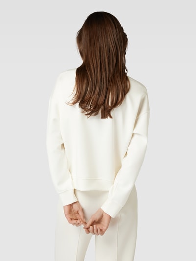 Jake*s Collection Sweatshirt mit Statement-Print Offwhite 5