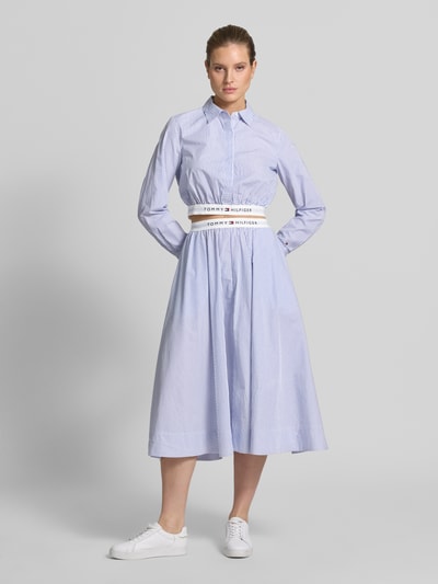 Tommy Hilfiger Regular Fit Hemdbluse aus reiner Bio-Baumwolle Weiss 1