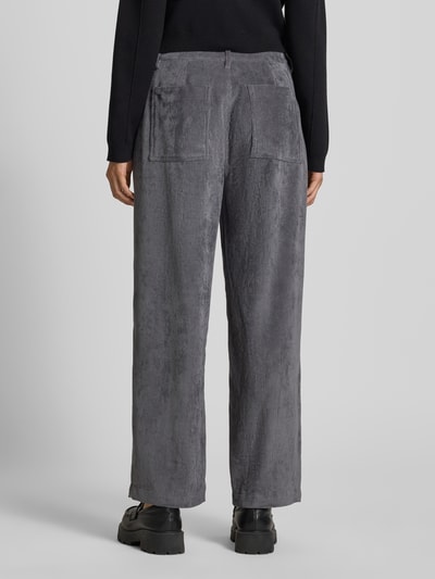 Raffaello Rossi Straight Leg Cordhose mit Gürtelschlaufen Modell 'YUKI' Mittelgrau 5