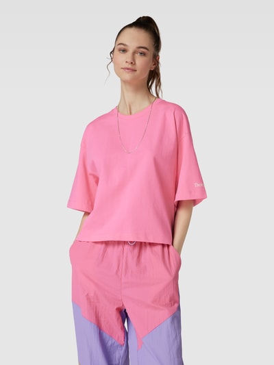 TheJoggConcept Oversized T-Shirt mit überschnittenen Schultern Modell 'SUNA' Pink 4