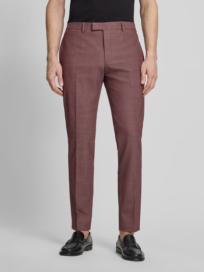 Strellson Slim Fit Anzughose mit Woll-Viskose-Anteil Modell 'KYND4' Dunkelrot 4