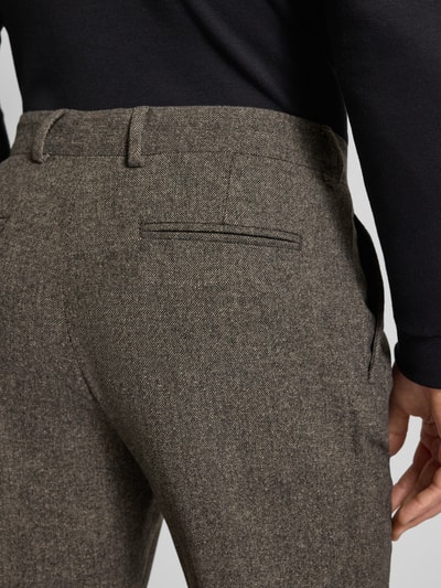 SELECTED HOMME Slim fit pantalon met wol, model 'REED' Middenbruin - 3