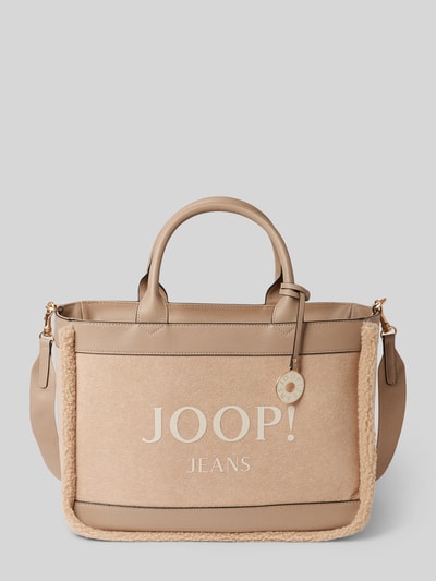 JOOP! Jeans Torba shopper z nadrukiem z logo model ‘calduccio’ Beżowy 2