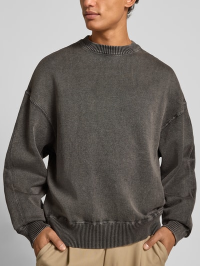 ANNARR Pullover mit Rundhalsausschnitt Modell 'ANDOR' Graphit Melange 3