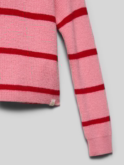 Only Regular fit gebreide pullover van viscosemix, model 'FRANCA' Roze - 2