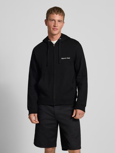 Jack & Jones Sweatjack met kangoeroezak en ritssluiting Zwart - 4