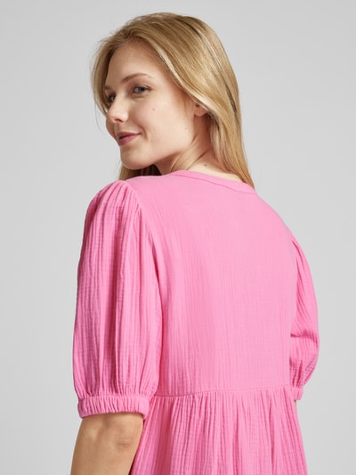 Vero Moda Minikleid mit Schlüsselloch-Ausschnitt Modell 'NATALI' Pink 3