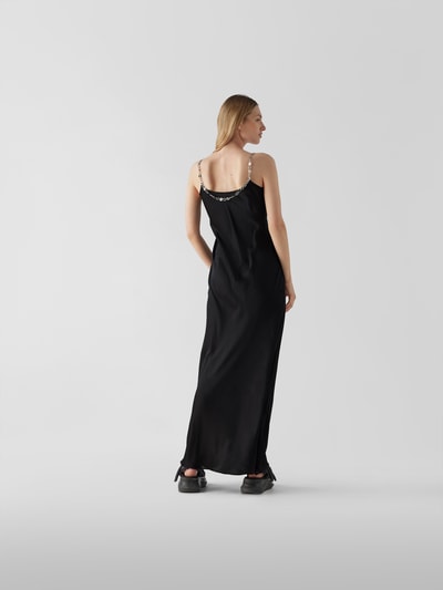 Rabanne Maxikleid mit Zier-Applikation Black 5