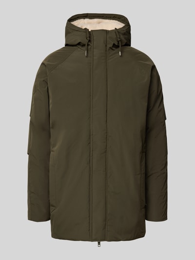 Jack & Jones Parka met capuchon, model 'WOOD' Olijfgroen - 2