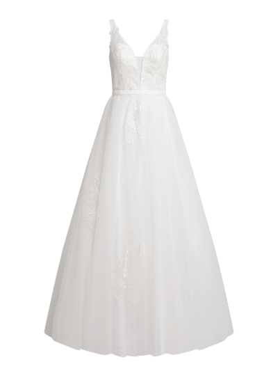 Unique Brautkleid aus Tüll Offwhite 1