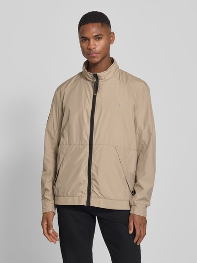 camel active Blouson mit Logo-Print und Stehkragen Beige 4