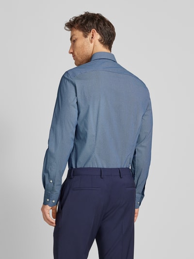 Tommy Hilfiger Tailored Slim fit zakelijk overhemd met kentkraag, model 'Parker' Marineblauw - 5