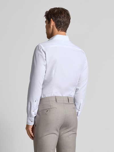 SEIDENSTICKER Slim Fit Business-Hemd mit Knopfleiste Weiss 5