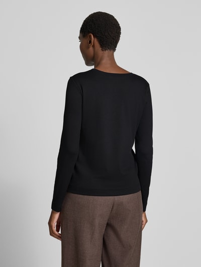 Marc Cain Longsleeve mit geripptem Rundhalsausschnitt Black 5