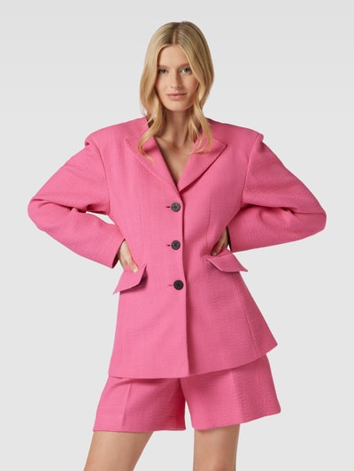 HUGO Blazer mit Label-Detail Modell 'Asola' Neon Pink 4