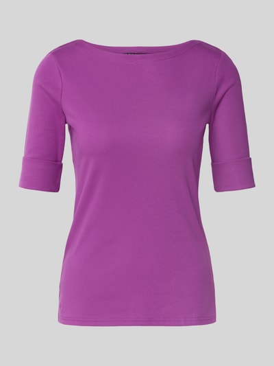 Lauren Ralph Lauren T-Shirt mit Rundhalsausschnitt Modell 'JUDY' Lila 2